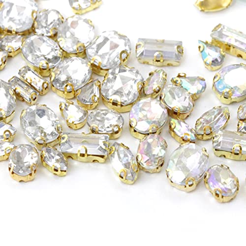 Amazon | 【ホワイト】15g【ビジュー パーツ】台座付き アクリル